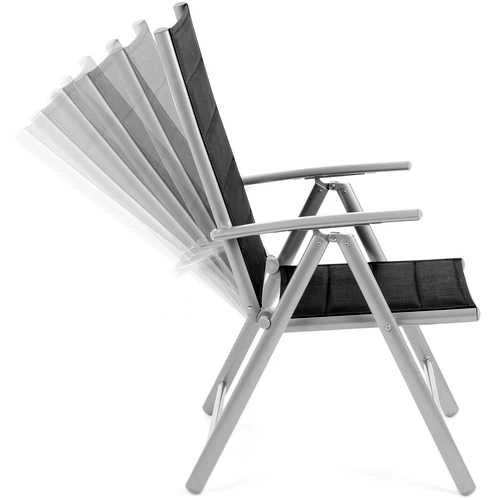 Lauko baldų komplektas Ibiza 185 cm, 8+1, Pilkas / Window Pilkas