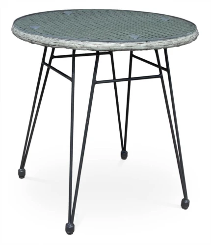 Lauko baldų komplektas Kubu 2+1, Pilkas