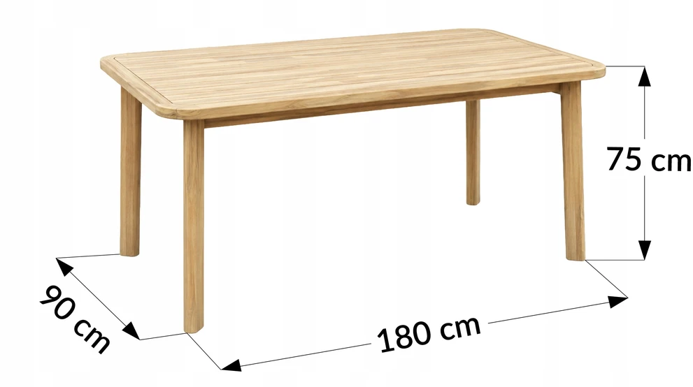 Lauko baldų komplektas Lovina Premium, Acacia / rusvai gelsvas, 6 asm.