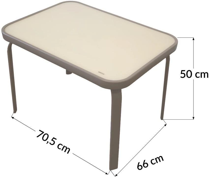 Lauko baldų komplektas Malabo Wood, Taupe, 2 asm.