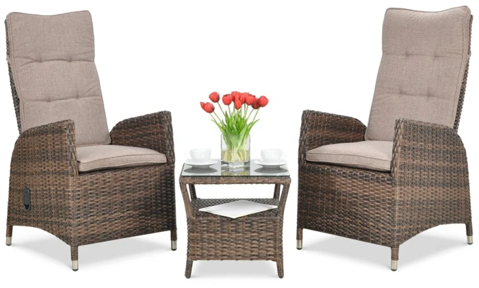 Lauko baldų komplektas MALTA DUO, Brown