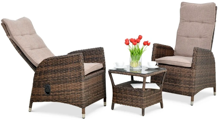Lauko baldų komplektas MALTA DUO, Brown