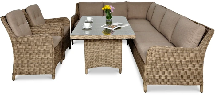 Lauko baldų komplektas MARYLAND DINING, Brown