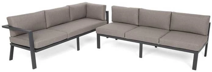 Lauko baldų komplektas Miami, Pilkas / Taupe