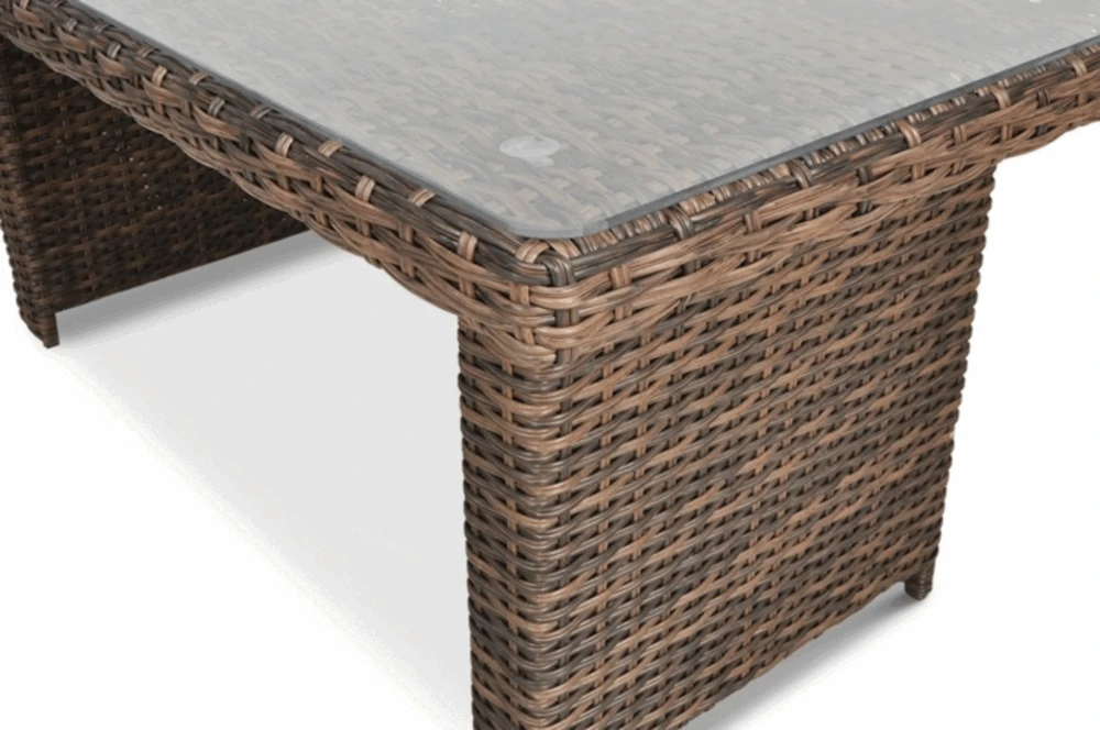 Lauko baldų komplektas MONIZ DINING PLUS, Brown