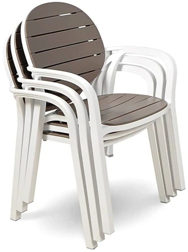 Lauko baldų komplektas PALMA/ALLORO - 8/210, Bianco Tortora