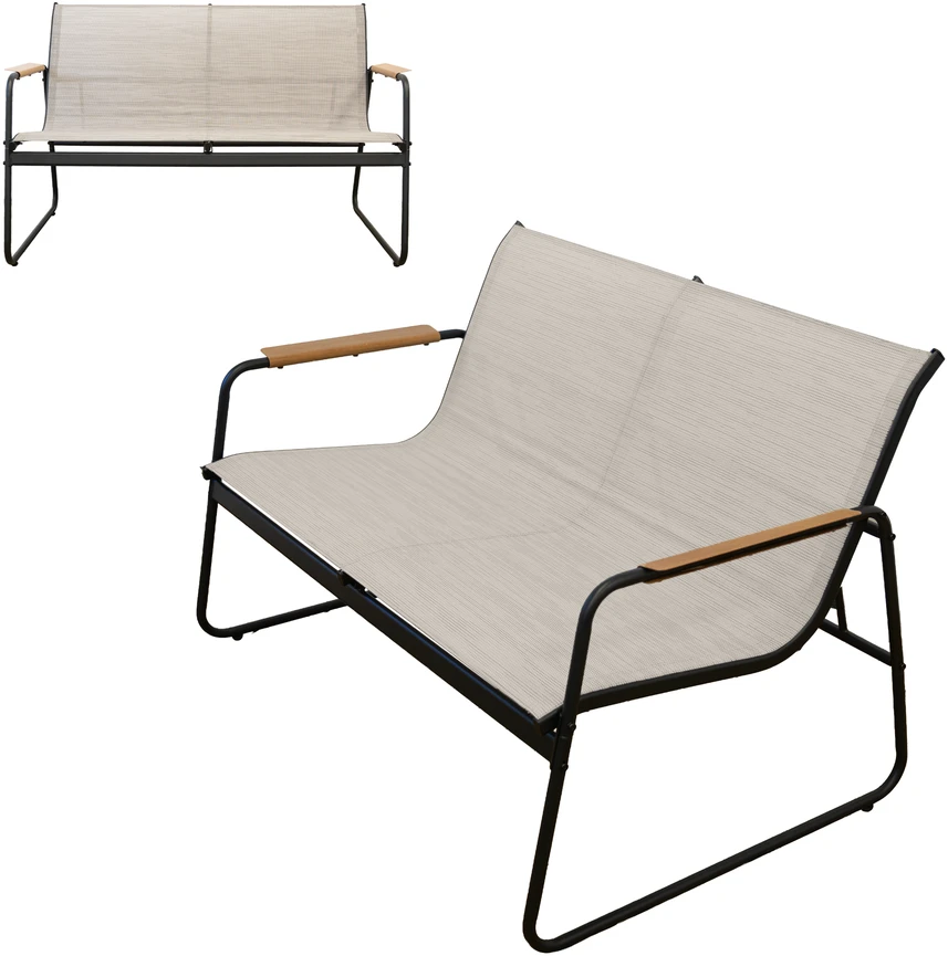 Lauko baldų komplektas Paris, Taupe, 4 asm.