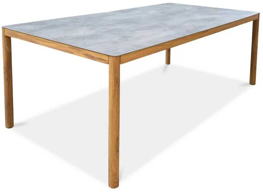 Lauko baldų komplektas PATTAYA DINING Wood Look 8+1