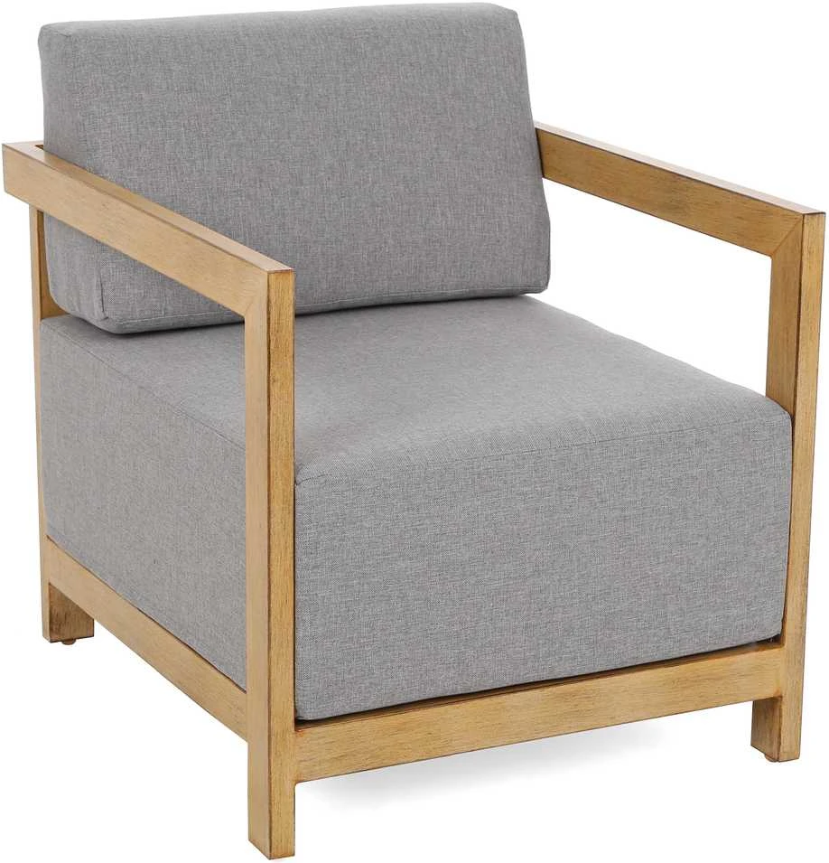 Lauko baldų komplektas Rinkinys mebli Lyon Teak / Fog Pilkas