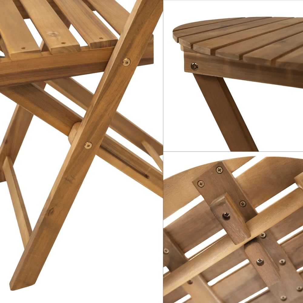 Lauko baldų komplektas Samila Premium, Acacia, 2 asm.