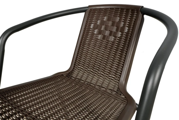 Lauko baldų komplektas SIMPLE 150 cm, 6+1, Brown