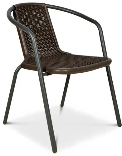 Lauko baldų komplektas SIMPLE 150 cm, 6+1, Brown