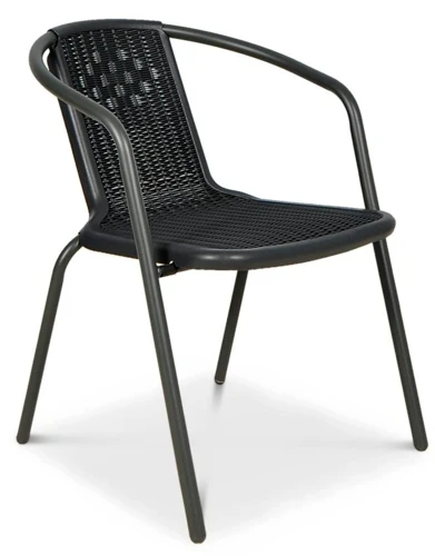 Lauko baldų komplektas SIMPLE 150 cm, 6+1, Graphite