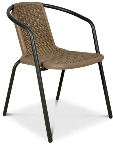 Lauko baldų komplektas SIMPLE 150 cm, 6+1, Cappuccino