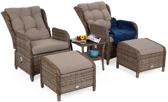 Lauko baldų komplektas Sofia, Ginger / Brown Melange
