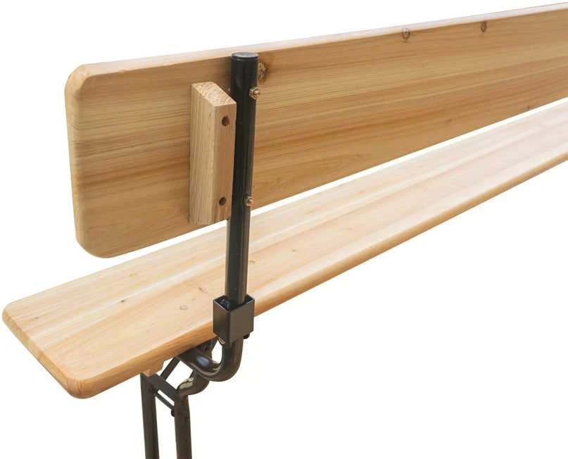 Lauko baldų komplektas Sulankstomas alaus stalo ir suolų su atlošais komplektas, 217 cm