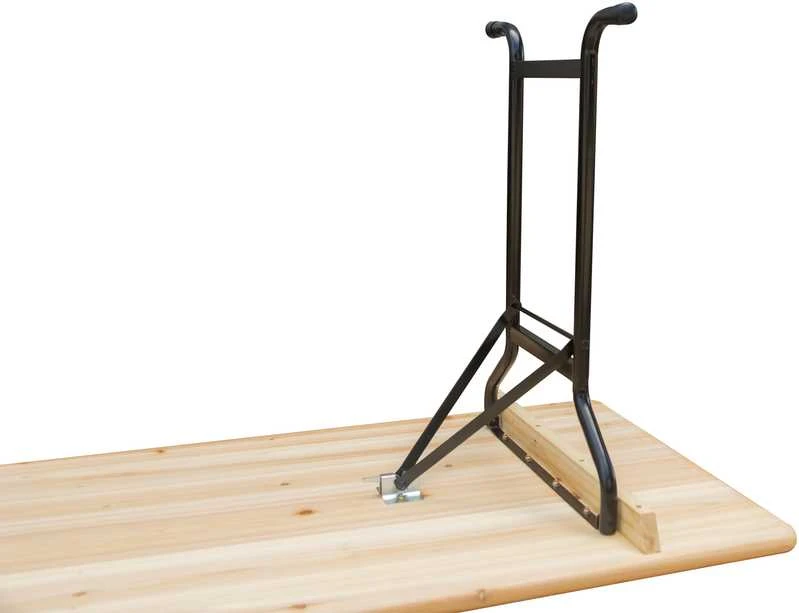 Lauko baldų komplektas Sulankstomas alaus stalo ir suolų su atlošais komplektas, 217 cm