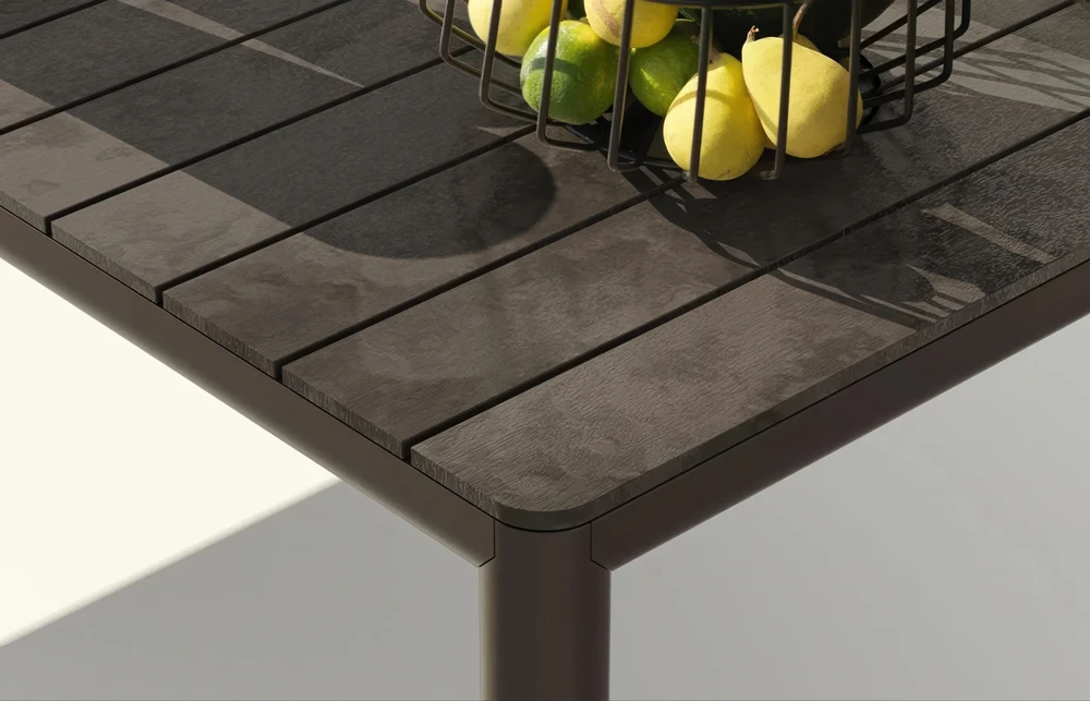 Lauko baldų komplektas TIBERINA BISTROT/TEVERE 10+1, stalas 211-275 cm, Terra