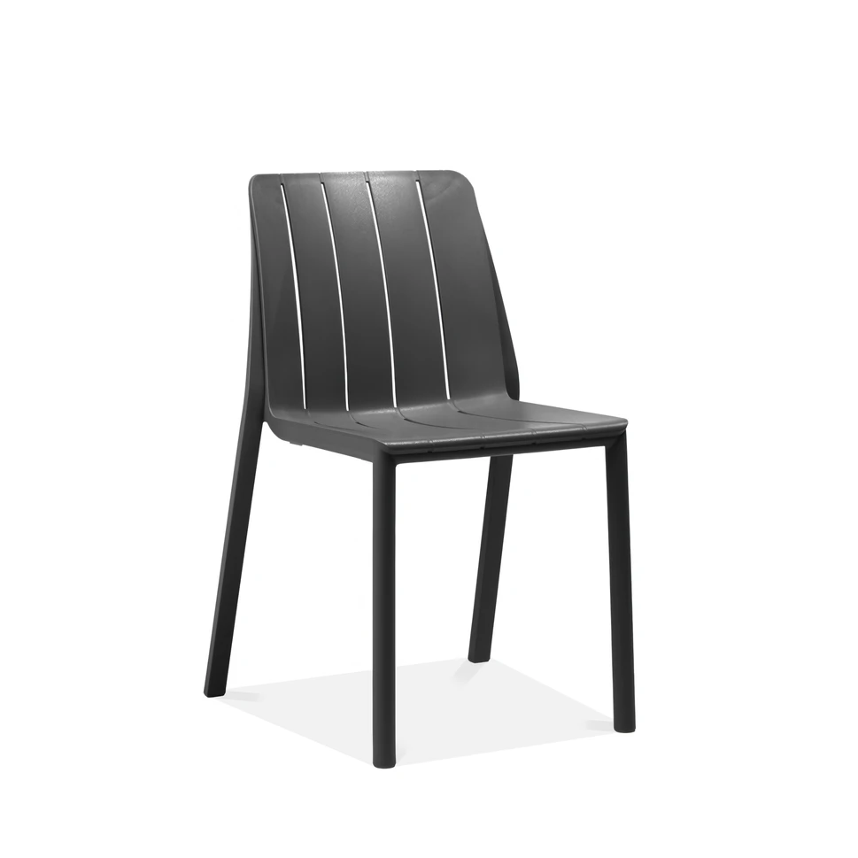Lauko baldų komplektas TIBERINA BISTROT/TEVERE 6+1, stalas 147-211 cm, Anthracite