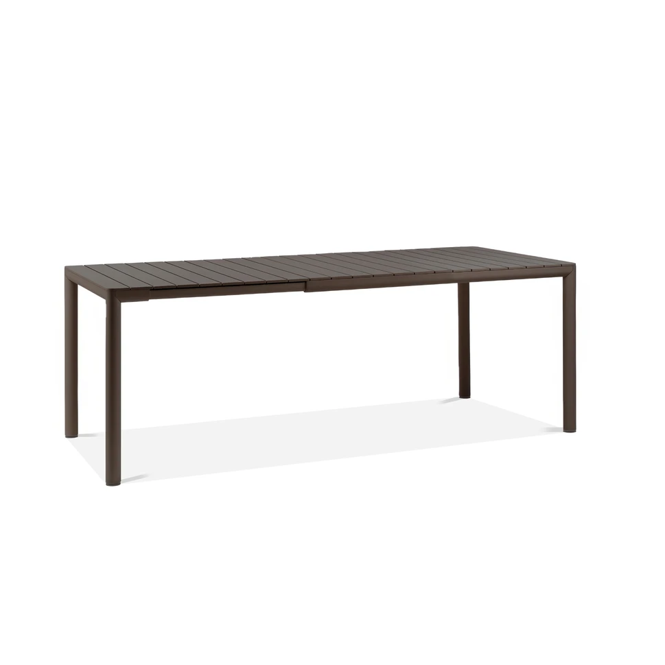 Lauko baldų komplektas TIBERINA BISTROT/TEVERE 8+1, stalas 147-211 cm, Terra