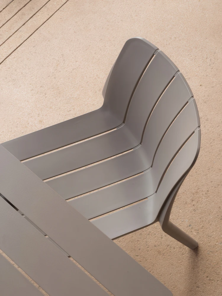 Lauko baldų komplektas TIBERINA BISTROT/TEVERE 10+1, stalas 211-275 cm, Tortora