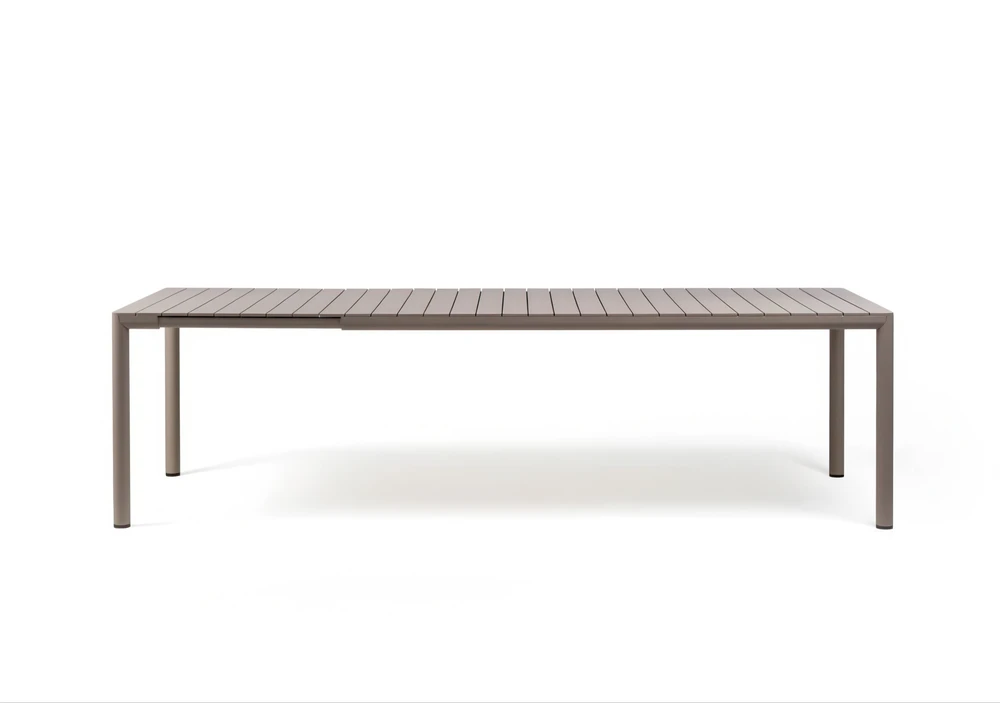 Lauko baldų komplektas TIBERINA/TEVERE 6+1, stalas 147–211 cm, Tortora