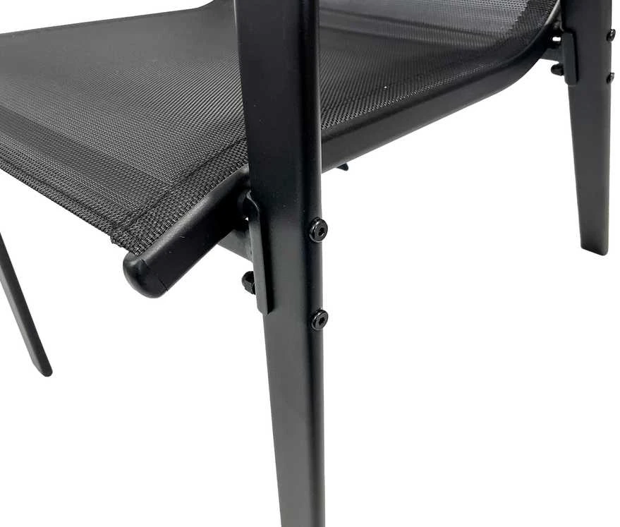 Lauko baldų komplektas Trapani 60 cm, 2+1, Juodas