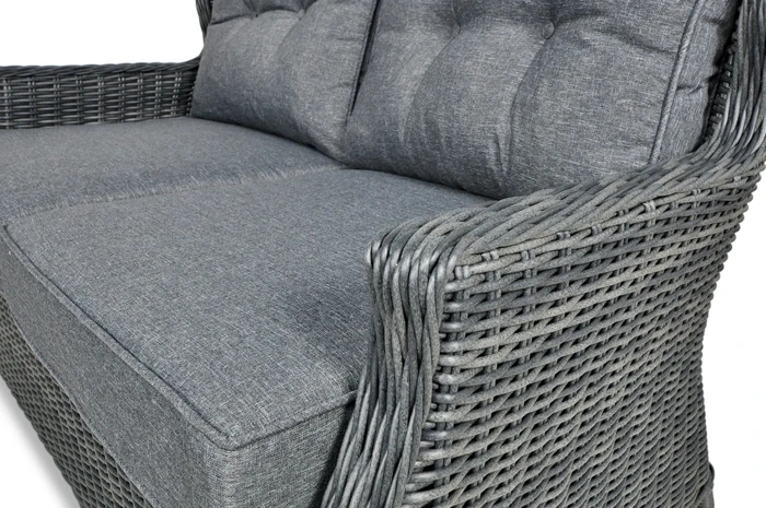 Lauko baldų komplektas TRIVENTO 2, Dark Pilkas