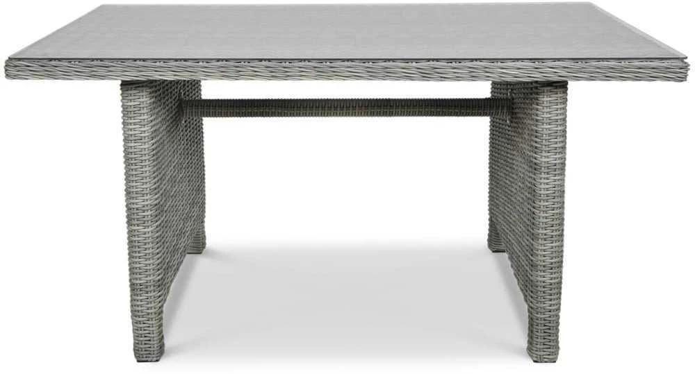Lauko baldų komplektas TRIVENTO DINING 3 + su pufais, Stone Pilkas