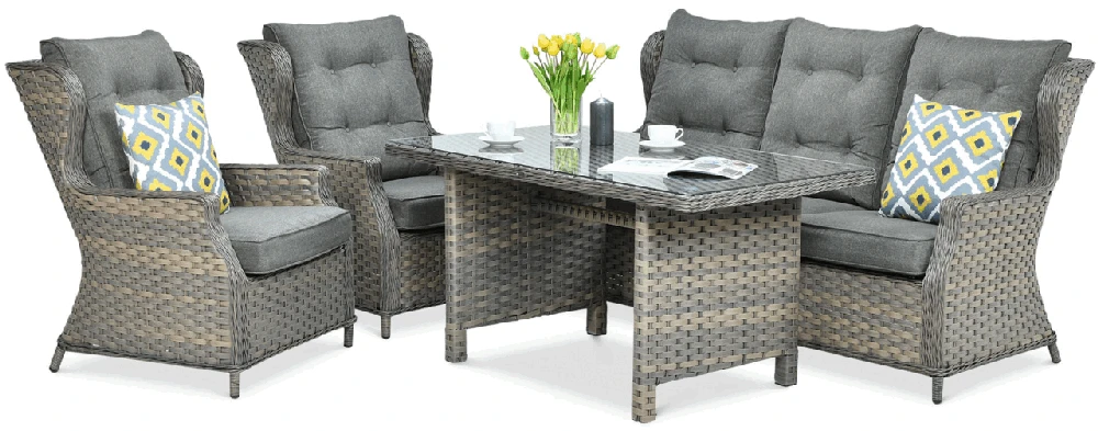 Lauko baldų komplektas TRIVENTO DINING 3, Melange