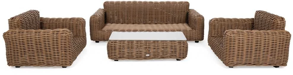 Lauko baldų komplektas Umbria, rusvai gelsvas / Taupe Melange