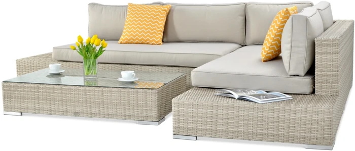 Lauko baldų komplektas VERONA BASIC, rusvai gelsvas