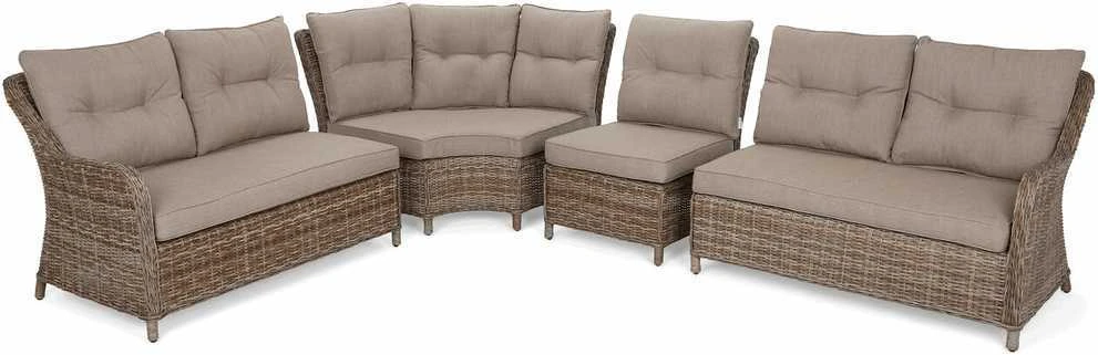 Lauko baldų komplektas Windsor Corner, Ginger / Brown Melange