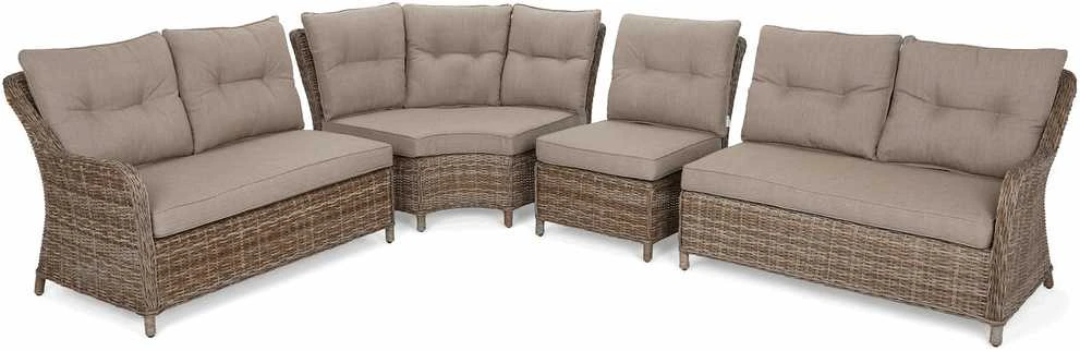 Lauko baldų komplektas Windsor Corner, Ginger / Brown Melange