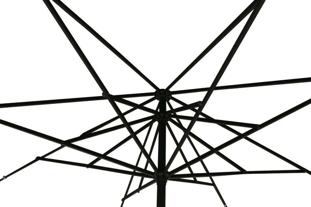 Lauko skėtis, 500 cm, kvadratinis, pilkas