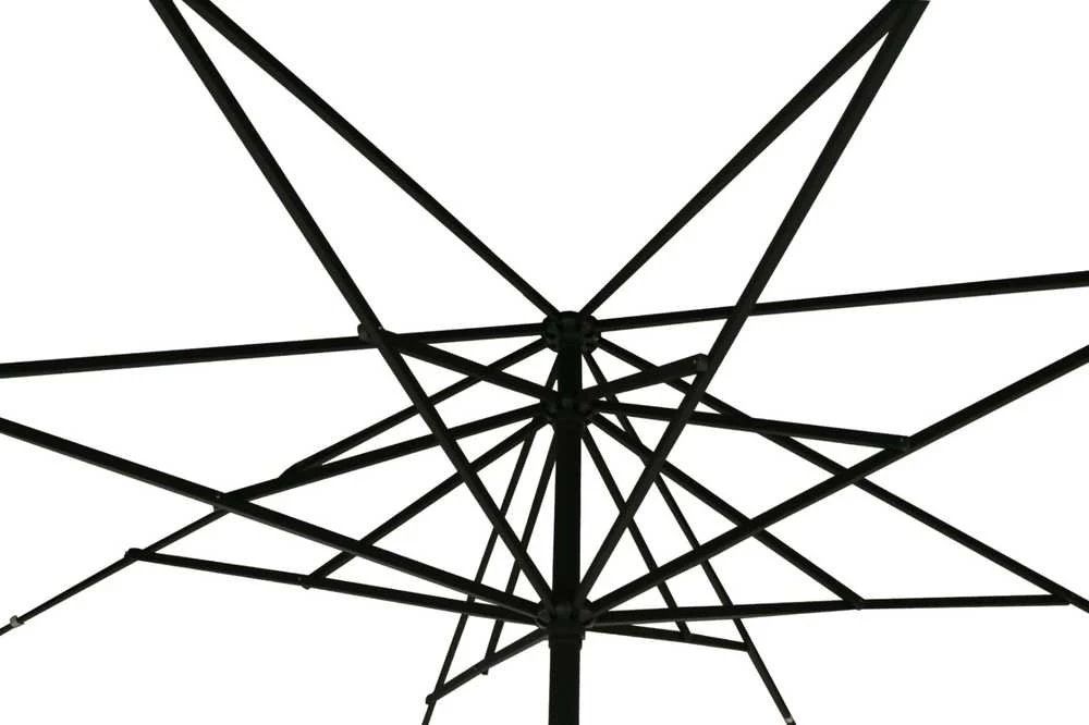 Lauko skėtis, 500 cm, kvadratinis, pilkas