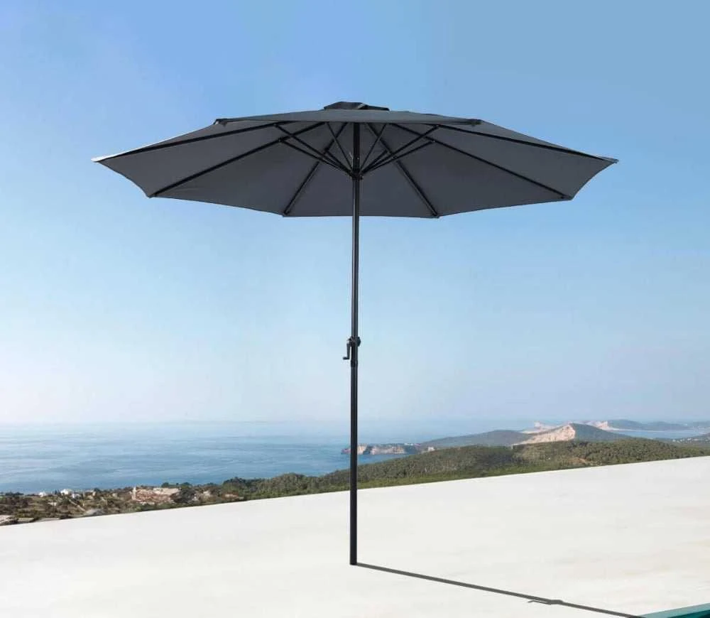 Lauko skėtis MOOREA, 3 m, Dark Pilkas