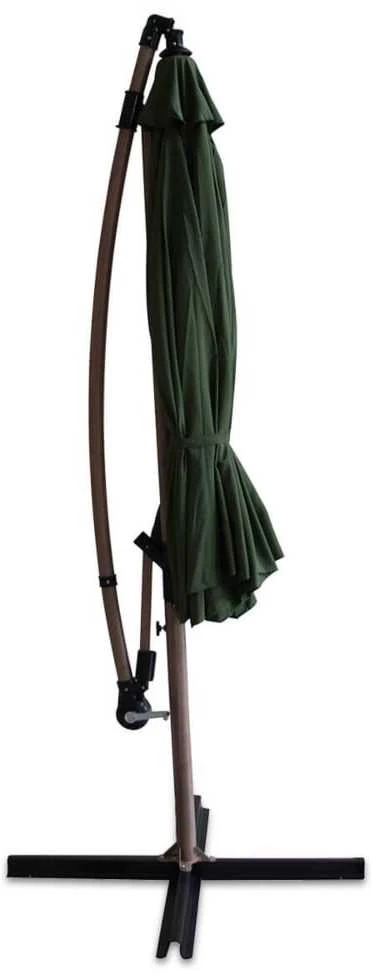 Lauko skėtis SANTORINI WOOD, 3 m, Dark Žalias