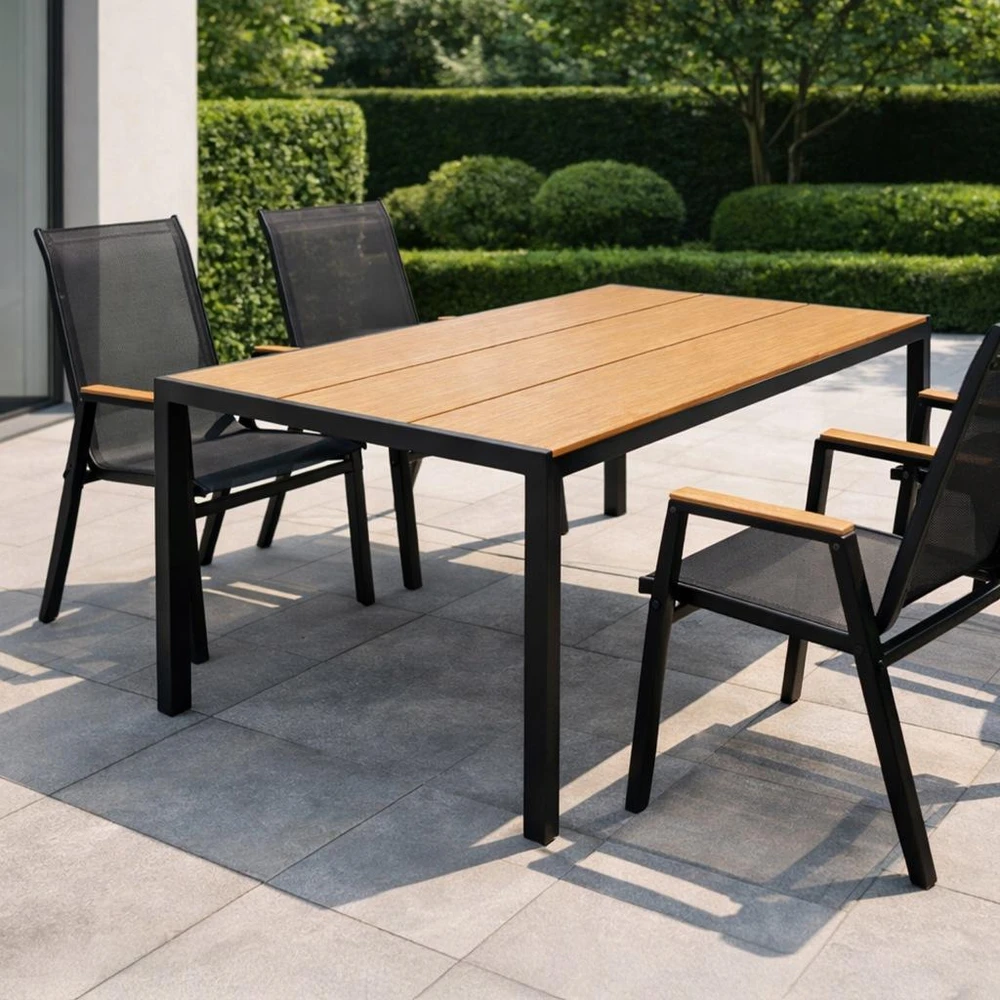 Lauko stalas Alleny Pro, 130x70 cm, rudas