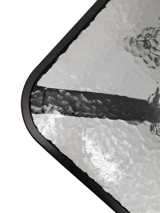 Lauko stalas Bergama Trio, 120x70x70 cm, juodas