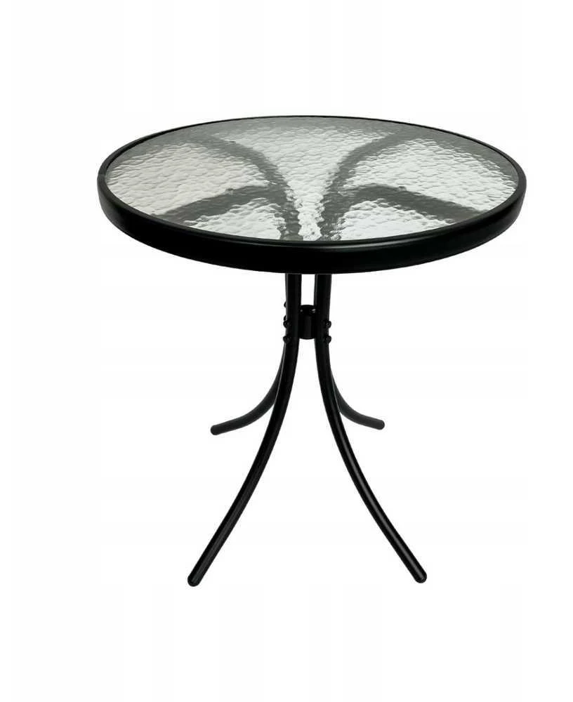 Lauko stalas Trapani, ø60x70 cm, juodas
