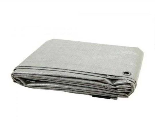 Lauko tentas, 120 g/m2, 3x5 m, sidabrinis