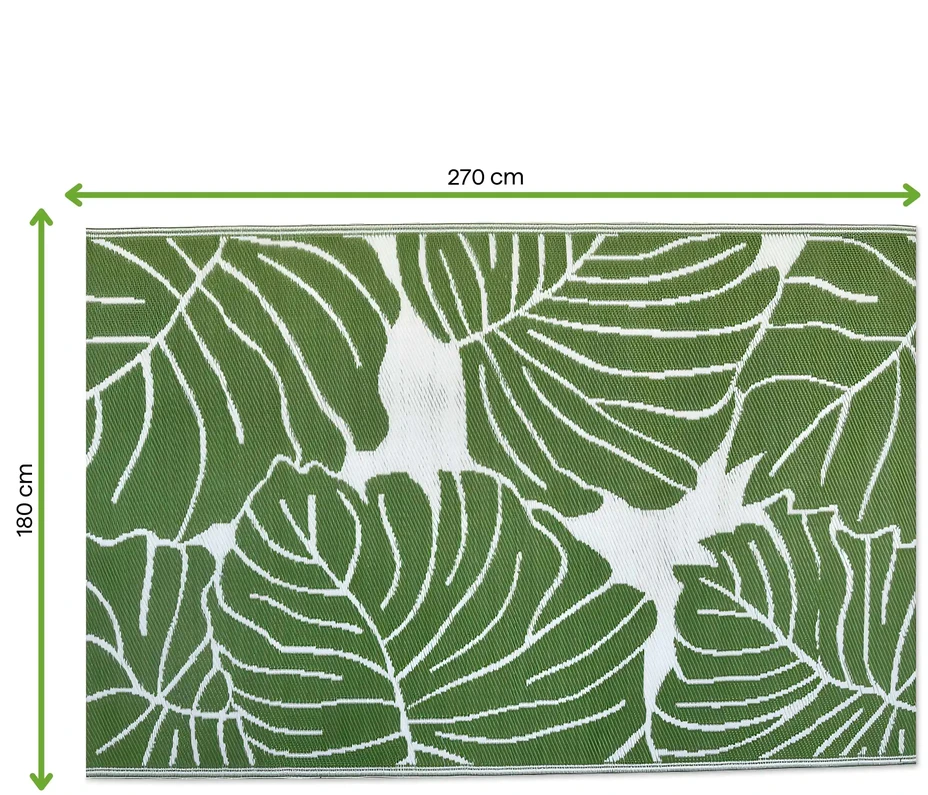 Lauko terasos kilimas Monstera, 180x270 cm