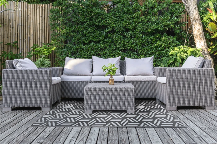 Lauko terasos kilimas Opti Gray, 120x180 cm