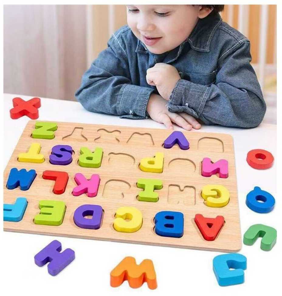 Lavinamoji medinė dėlionė Raidės