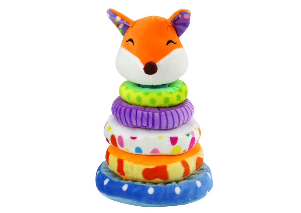 Lavinamoji pliušinė piramidė Lapiukas, 27 cm