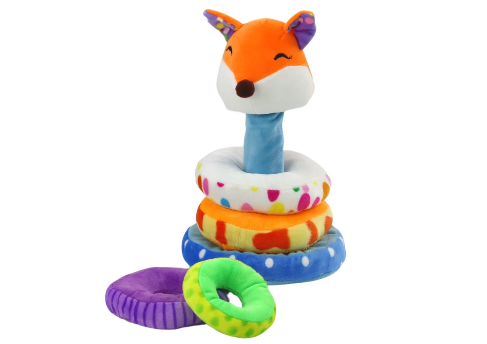 Lavinamoji pliušinė piramidė Lapiukas, 27 cm