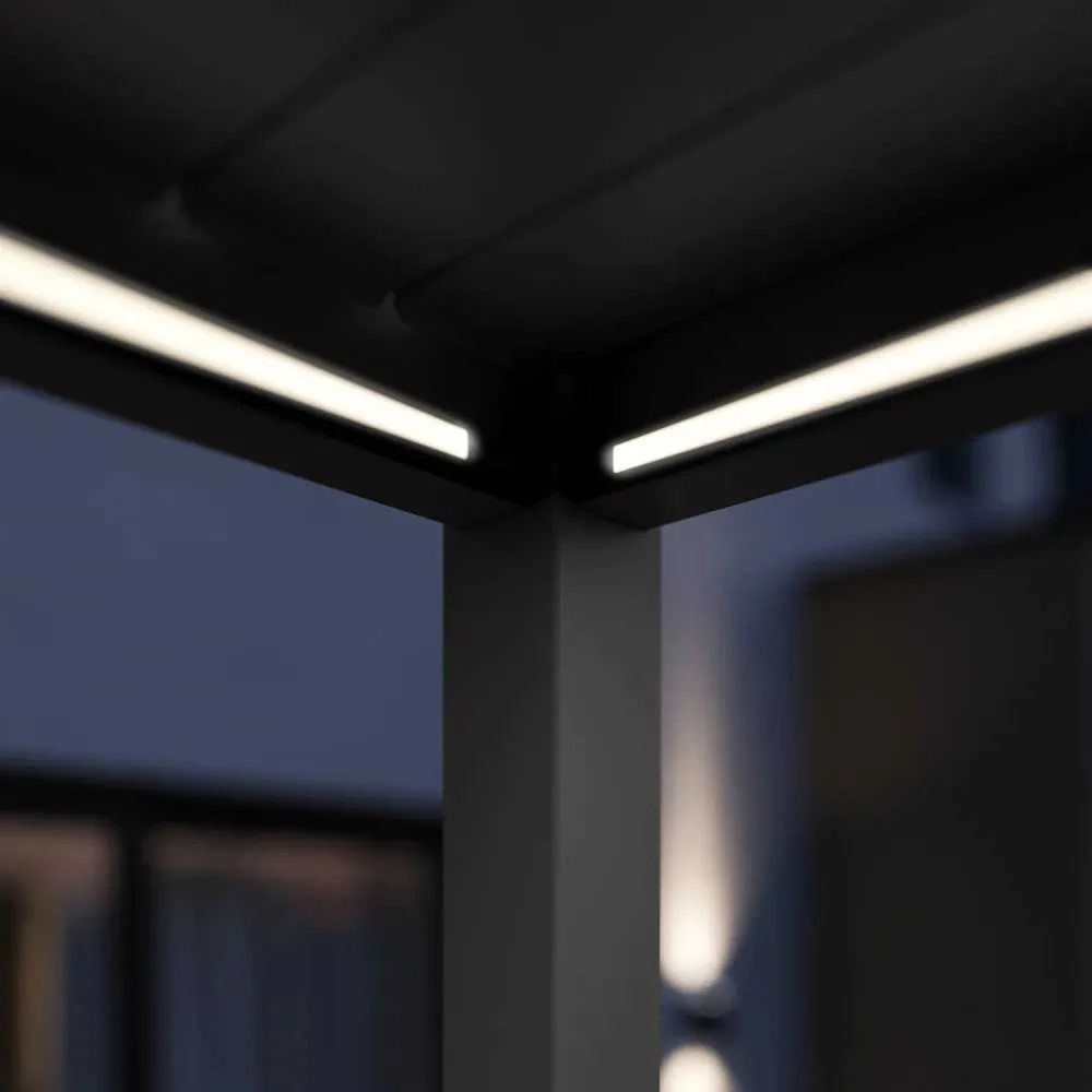 LED apšvietimas pavėsinėms Pergola ELEGANCE/DELUXE/FUSION 3.6m x 2, Anthracite