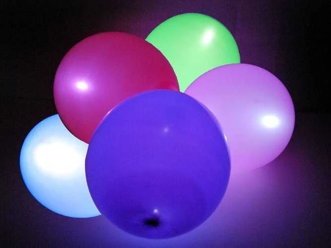 LED balionų rinkinys, 5 vnt.