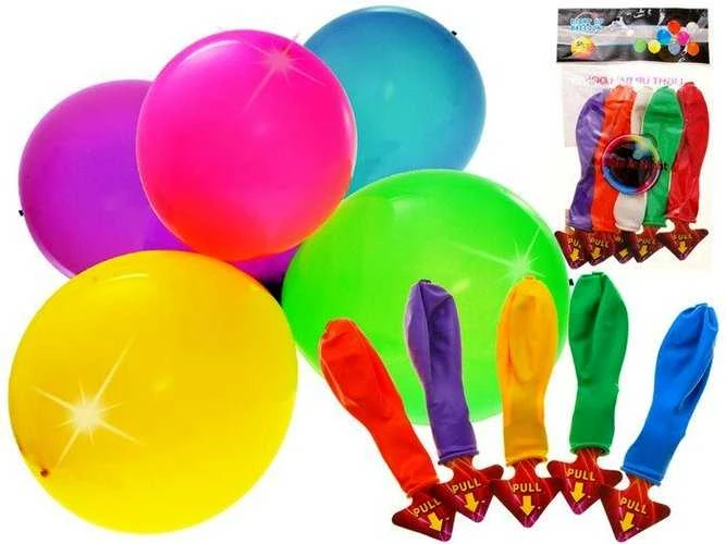 LED balionų rinkinys, 5 vnt.